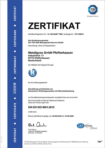 Kappes DIN ISO 9001